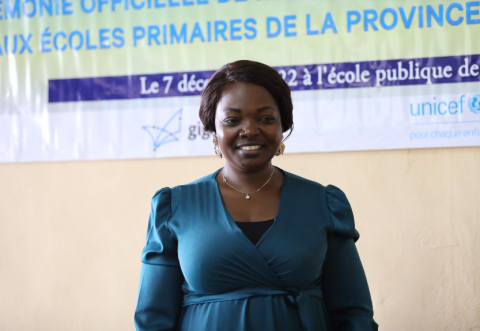 a female teacher in Gabon 